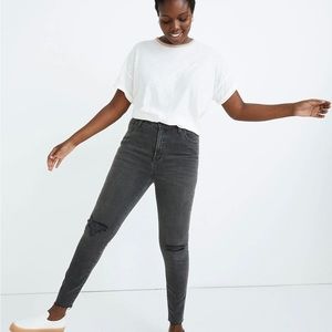 Madewell Tall Curvy High-Rise Skinny Jeans in Black Sea Size 26T